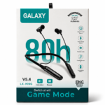 Neckband Earphone with ENC, 80H Battery & Low Latency Game Mode